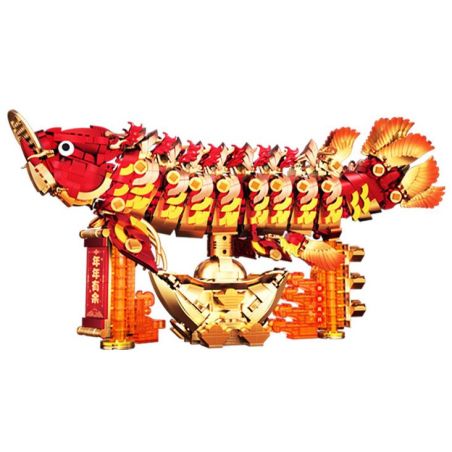 Souzosha 212242 Xếp hình lắp ráp ghép mô hình Cá vàng tặng quà tốt lành