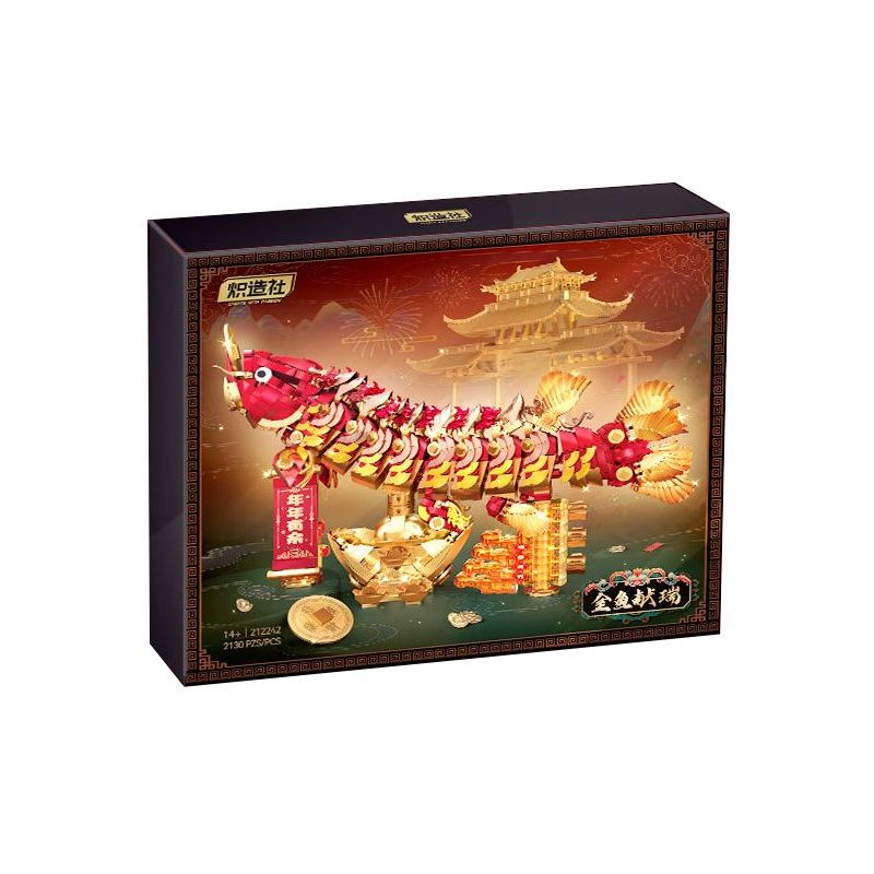 Souzosha 212242 Xếp hình lắp ráp ghép mô hình Cá vàng tặng quà tốt lành