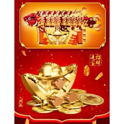 Souzosha 212242 Xếp hình lắp ráp ghép mô hình Cá vàng tặng quà tốt lành