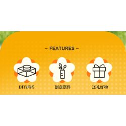 Femibox S5443 Xếp hình lắp ráp ghép mô hình 12 loại hình minh họa thực vật