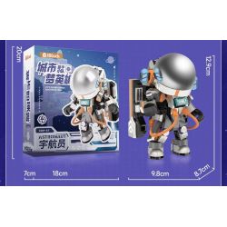 iBlock ib1109 Xếp hình lắp ráp ghép mô hình Đội hình anh hùng trong mơ thành phố Wangyu: Vệ tinh