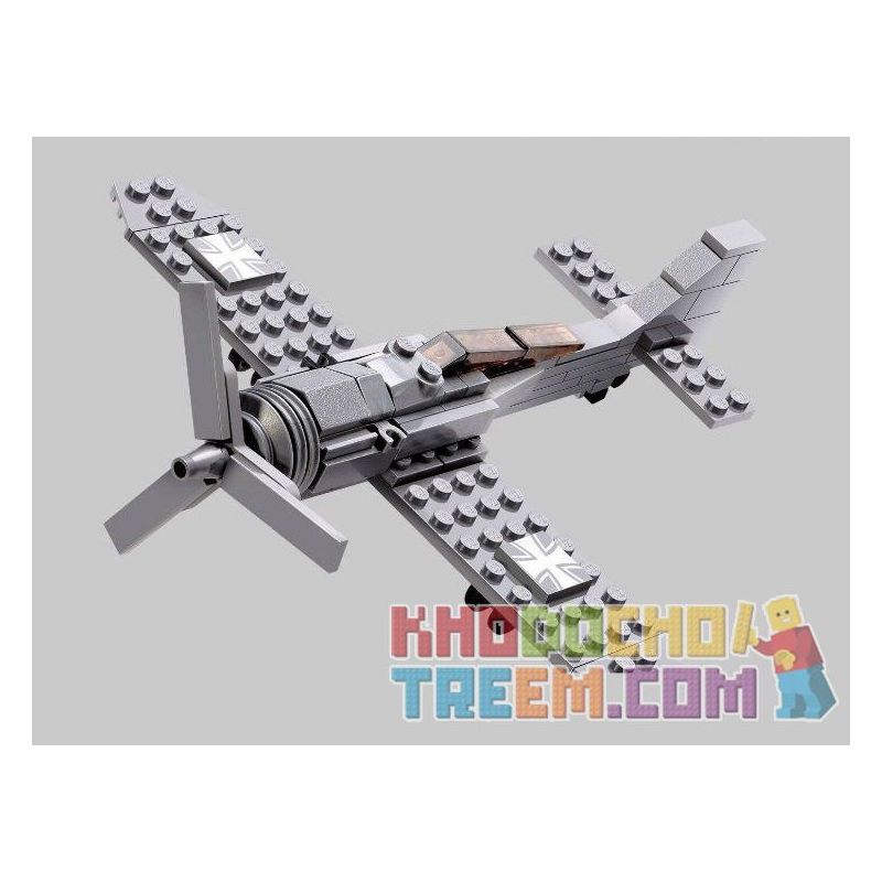 Kazi KY82006 82006 non  MÁY BAY CHIẾN ĐẤU bộ đồ chơi xếp lắp ráp ghép mô hình Century Military CENTURY MILITARY FW190 FIGHTER PLANE Quân Đội Thế Kỷ 87 khối