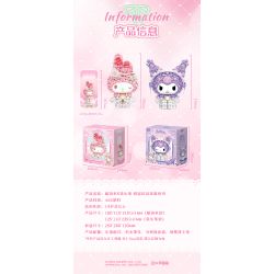 Gekkosha 803309 Xếp hình lắp ráp ghép mô hình Hình dáng chùm hoa Sanrio: Giai điệu ngôn ngữ sao hồng