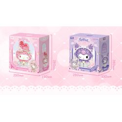 Gekkosha 803309 Xếp hình lắp ráp ghép mô hình Hình dáng chùm hoa Sanrio: Giai điệu ngôn ngữ sao hồng