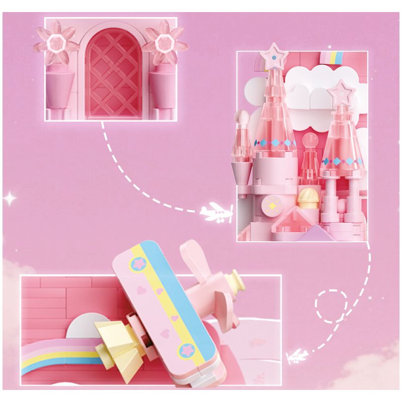 Gekkosha 804264 Xếp hình lắp ráp ghép mô hình Lịch Vạn Niên Hoa Tình Yêu: Hoa Cùng Bóng Bướm