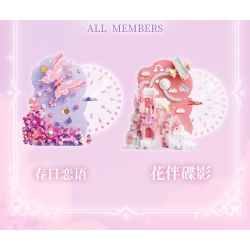 Gekkosha 804265 Xếp hình lắp ráp ghép mô hình Lịch Hoa Thời Gian Vạn Niên: Ngôn Ngữ Tình Xuân