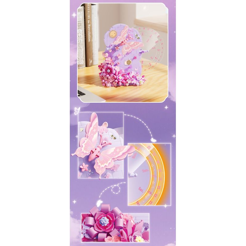 Gekkosha 804265 Xếp hình lắp ráp ghép mô hình Lịch Hoa Thời Gian Vạn Niên: Ngôn Ngữ Tình Xuân