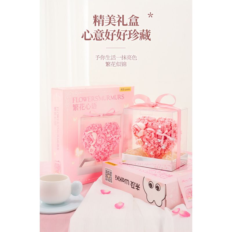 Wekki 517214 Xếp hình lắp ráp ghép mô hình Huayu: Lời nói chân thành của hoa