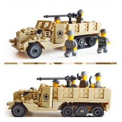 Kazi KY82003 82003 non  XE TẢI NỬA BÁNH XÍCH bộ đồ chơi xếp lắp ráp ghép mô hình Century Military CENTURY MILITARY M2 HALF TRACK Quân Đội Thế Kỷ 205 khối