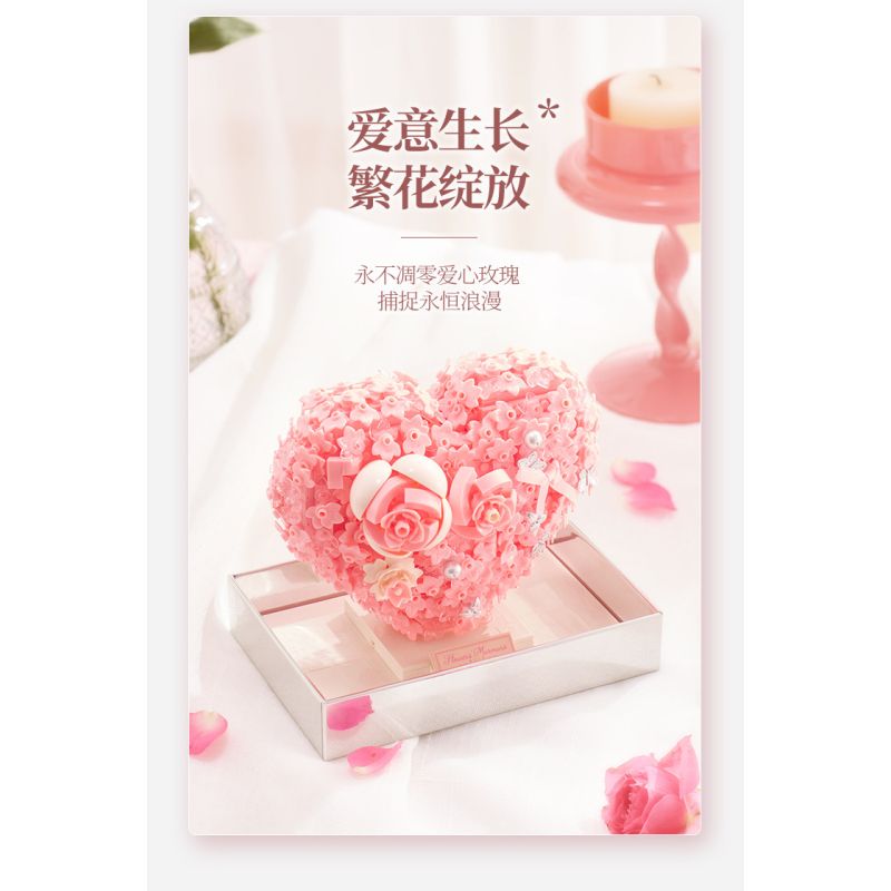 Wekki 517214 Xếp hình lắp ráp ghép mô hình Huayu: Lời nói chân thành của hoa