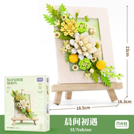 Gekkosha 804234 SunShine Xếp hình lắp ráp ghép mô hình Tranh ngôn ngữ hoa: Buổi sáng gặp gỡ lần đầu