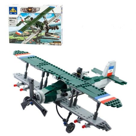 Kazi KY82002 82002 non  MÁY BAY CHIẾN ĐẤU bộ đồ chơi xếp lắp ráp ghép mô hình Century Military CENTURY MILITARY BRISTOL F.2B FIGHTER Quân Đội Thế Kỷ 402 khối