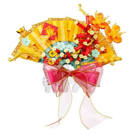 Gekkosha 802819 Xếp hình lắp ráp ghép mô hình Cầu nguyện với quạt hoa: Hát cho gió nghe xuân