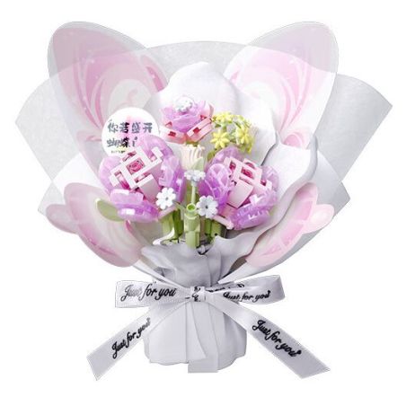 Gekkosha 802050 Xếp hình lắp ráp ghép mô hình Ngôn ngữ hoa bướm: Hồng vần hoa hồng