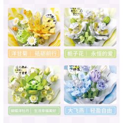 Gekkosha 802050 Xếp hình lắp ráp ghép mô hình Ngôn ngữ hoa bướm: Hồng vần hoa hồng