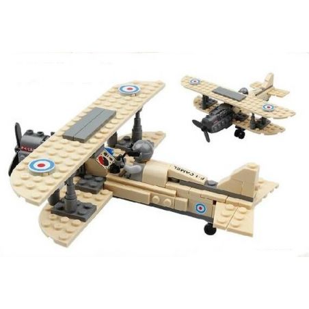 Kazi KY82001 82001 non  MÁY BAY CHIẾN ĐẤU bộ đồ chơi xếp lắp ráp ghép mô hình Century Military CENTURY MILITARY SOPWITH F-1 CAMEL Quân Đội Thế Kỷ 126 khối