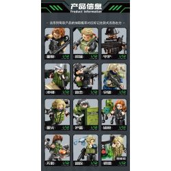 SEMBO 105169 Xếp hình lắp ráp ghép mô hình Hộp mù Delta Minifigure được tải lại lởm chởm