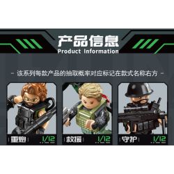 SEMBO 105169 Xếp hình lắp ráp ghép mô hình Hộp mù Delta Minifigure được tải lại lởm chởm