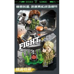 SEMBO 105169 Xếp hình lắp ráp ghép mô hình Hộp mù Delta Minifigure được tải lại lởm chởm