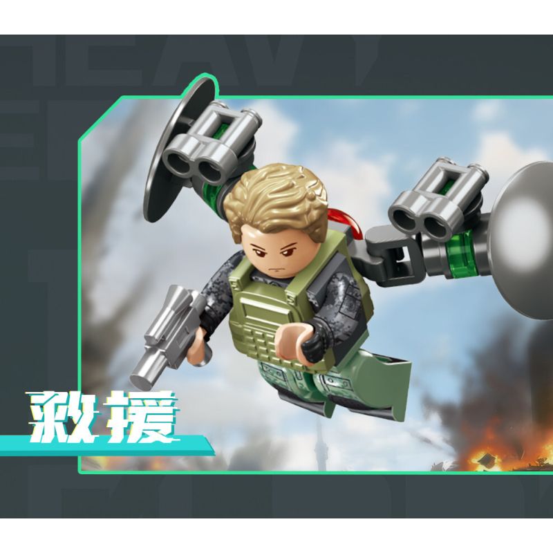 SEMBO 105169 Xếp hình lắp ráp ghép mô hình Hộp mù Delta Minifigure được tải lại lởm chởm