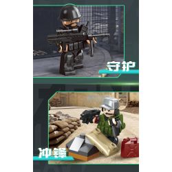 SEMBO 105169 Xếp hình lắp ráp ghép mô hình Hộp mù Delta Minifigure được tải lại lởm chởm