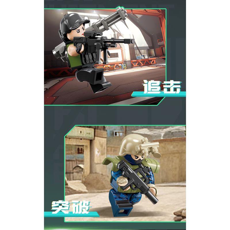 SEMBO 105169 Xếp hình lắp ráp ghép mô hình Hộp mù Delta Minifigure được tải lại lởm chởm