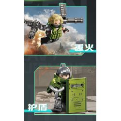 SEMBO 105169 Xếp hình lắp ráp ghép mô hình Hộp mù Delta Minifigure được tải lại lởm chởm