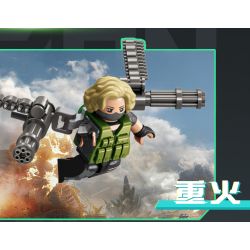 SEMBO 105169 Xếp hình lắp ráp ghép mô hình Hộp mù Delta Minifigure được tải lại lởm chởm