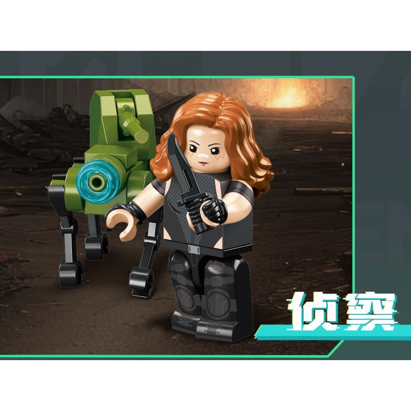 SEMBO 105169 Xếp hình lắp ráp ghép mô hình Hộp mù Delta Minifigure được tải lại lởm chởm