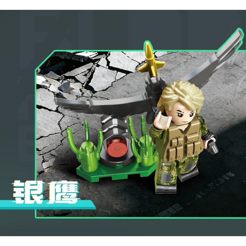 SEMBO 105169 Xếp hình lắp ráp ghép mô hình Hộp mù Delta Minifigure được tải lại lởm chởm