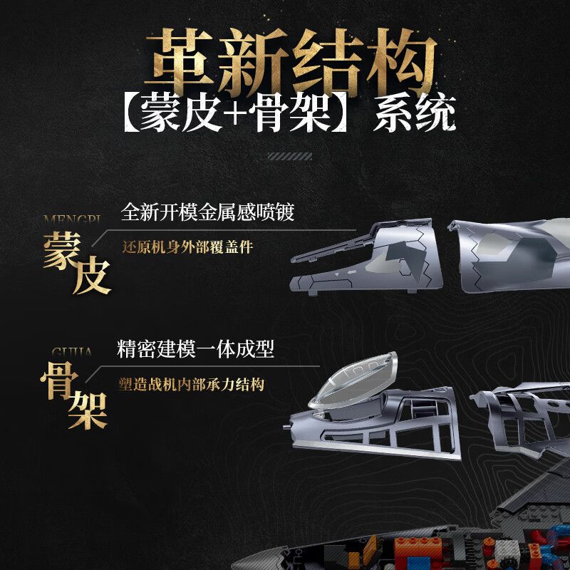 Keeppley 23048 Keeppley 23044 J-50 Xếp hình lắp ráp ghép mô hình Vũ khí quan trọng nhất của một cường quốc: Tiêm kích tàng hình thế hệ thứ sáu J-50 1:51