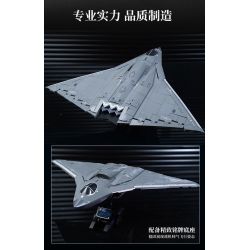 Keeppley 23047 J-36 Xếp hình lắp ráp ghép mô hình Vũ khí quan trọng nhất của cường quốc: Tiêm kích tàng hình thế hệ thứ sáu J-36