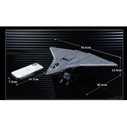 Keeppley 23047 J-36 Xếp hình lắp ráp ghép mô hình Vũ khí quan trọng nhất của cường quốc: Tiêm kích tàng hình thế hệ thứ sáu J-36