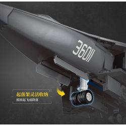 Keeppley 23047 J-36 Xếp hình lắp ráp ghép mô hình Vũ khí quan trọng nhất của cường quốc: Tiêm kích tàng hình thế hệ thứ sáu J-36