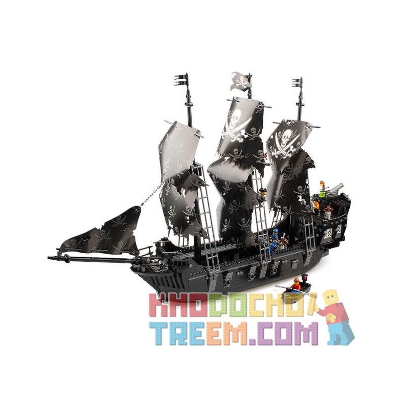 Kazi KY87010 87010 non Lego TÀU NGỌC TRAI ĐEN bộ đồ chơi xếp lắp ráp ghép mô hình Pirates Of The Caribbean PIRATESKING BLACKPEARL Cướp Biển Vùng Caribe 1184 khối