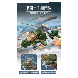 Keeppley 25008 Xếp hình lắp ráp ghép mô hình Thiết bị hạng nặng Hòa bình: Đội hình không quân 4 mẫu J-20 Weilong, J-15 Feisha, Yun-20 Kunpeng, Wuzhi-10 Thunderbolt