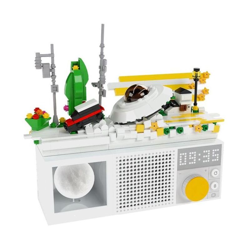 Gobricks B2025U Xếp hình lắp ráp ghép mô hình Loa thông minh Xiaodu VUI VẺ: Khi UFO rơi xuống