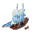 Kazi KY87011 87011 Xếp hình kiểu Lego PIRATES OF THE CARIBBEAN Armada Flagship Tàu Chiến Chống Hải Tặc 608 khối