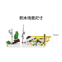 Gobricks B2025U Xếp hình lắp ráp ghép mô hình Loa thông minh Xiaodu VUI VẺ: Khi UFO rơi xuống