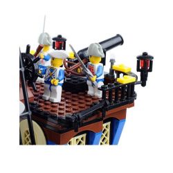 Kazi KY87011 87011 Xếp hình kiểu  PIRATES OF THE CARIBBEAN Armada Flagship Tàu Chiến Chống Hải Tặc 608 khối