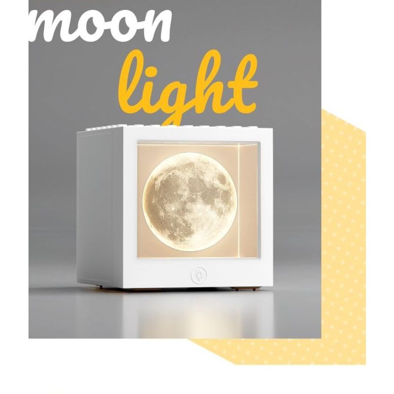 Gobricks XD-PAH81-2501 Xếp hình lắp ráp ghép mô hình Đèn pha lê mặt trăng Xiaodu