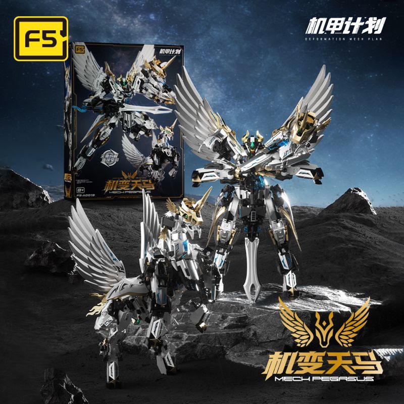 F5 F5-A0019 Xếp hình lắp ráp ghép mô hình Kế hoạch cơ khí: Máy biến thành Pegasus và trực tiếp biến thành cơ khí