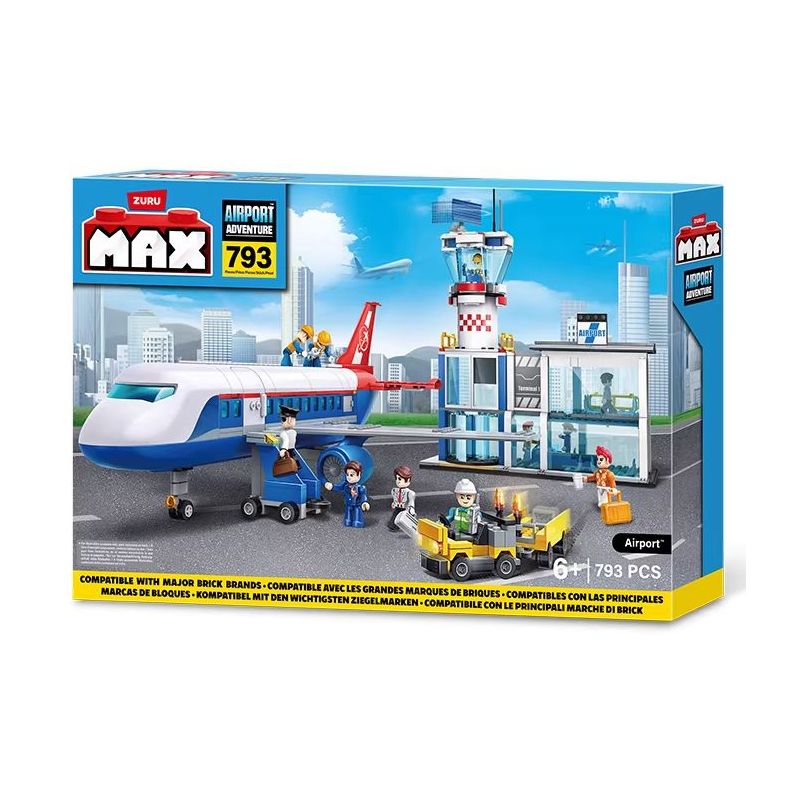 ZURU MAX 83167 Airport Xếp hình lắp ráp ghép mô hình SÂN BAY