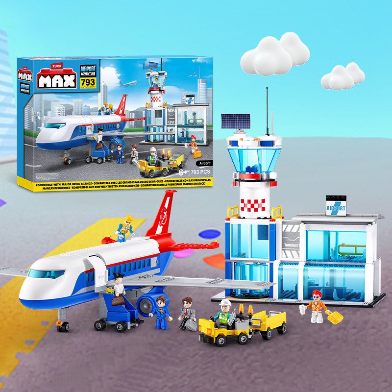 ZURU MAX 83167 Airport Xếp hình lắp ráp ghép mô hình SÂN BAY