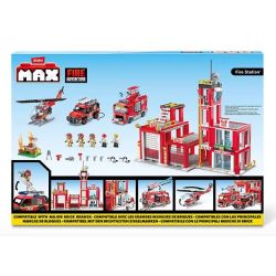 ZURU MAX 83165 Xếp hình lắp ráp ghép mô hình trạm cứu hỏa