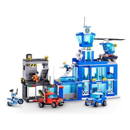 ZURU MAX 83162 Xếp hình lắp ráp ghép mô hình đồn cảnh sát