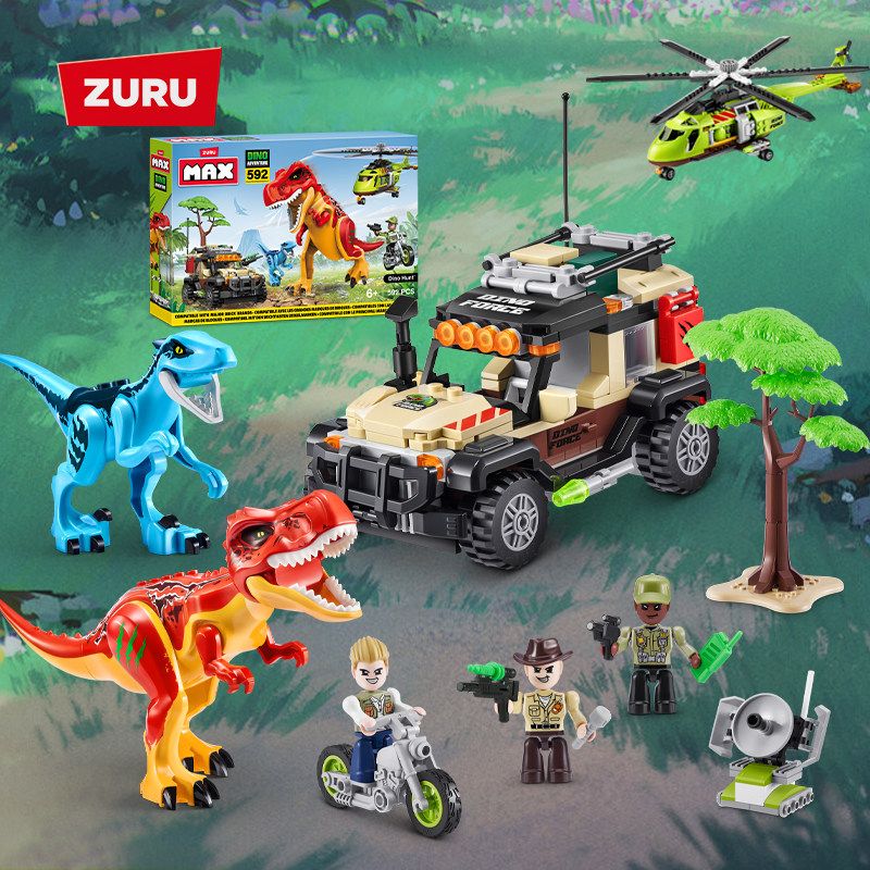 ZURU MAX 83156 Xếp hình lắp ráp ghép mô hình Vương quốc phiêu lưu khủng long