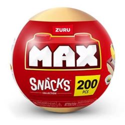 ZURU MAX 83186 Snacks Xếp hình lắp ráp ghép mô hình Quả bóng ăn nhẹ bất ngờ dành cho người sành ăn