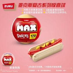 ZURU MAX 83186 Snacks Xếp hình lắp ráp ghép mô hình Quả bóng ăn nhẹ bất ngờ dành cho người sành ăn