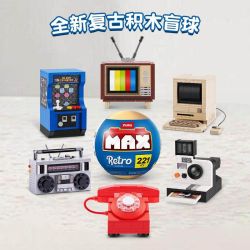 ZURU MAX 83185 Retro Xếp hình lắp ráp ghép mô hình quả bóng bất ngờ retro